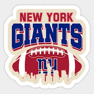 New York Giant Footbal Retro NY Sticker